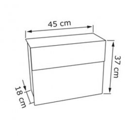 Casuta postala din inox de interior cu materiale de montare incluse Tecate Inox IOS 3