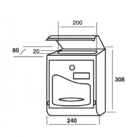 Cutie postala de exterior montare pe perete cu capacitate redusa Machala JOM 7