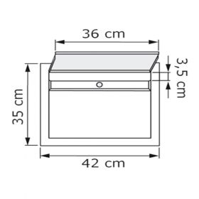 Casute postale pentru scari de bloc cu patru compartimente din otel inoxidabil Monarda IOS 5