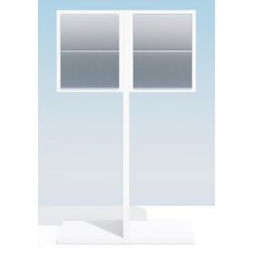 Cutie pentru posta cu patru compartimente cu clapete din inox Watsonia IOS 2