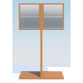 Cutie pentru posta cu patru compartimente cu clapete din inox Watsonia IOS 4