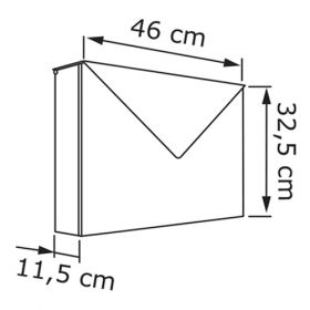 Cutie postala de exterior din otel acoperit cu pulbere si otel inoxidabil Columbine IOS 7