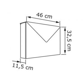Cutie postala pentru plicuri, scrisori si ziare cu design plic pentru trei utilizatori Echium IOS 7